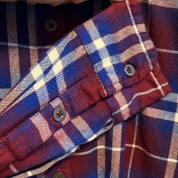 Women's Size Small Lucky Brand plaid flannel style button down top - Picture 5 of 5